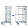 Folding Warehouse Storage Wire Mesh Trolley